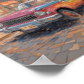 車のアートワーク ポスター (角)