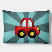 車のイラストレーション アクセサリーポーチ (裏面)