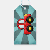 車のイラストレーション ギフトタグ (裏面)