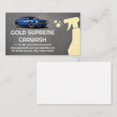 車のイラストレーション |ボトルスプレー |カーウォッシュ 名刺 (正面/裏面)