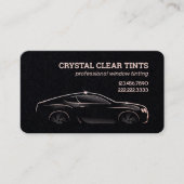 車のウィンドウのティンティングサービス 名刺 (正面)