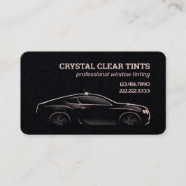 車のウィンドウのティンティングサービス 名刺