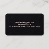 車のウィンドウのティンティングサービス 名刺 (裏面)