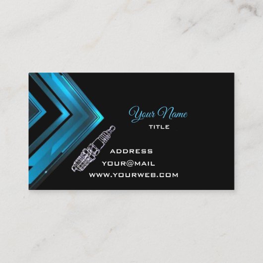 車のエレガント修理 名刺 (裏面)