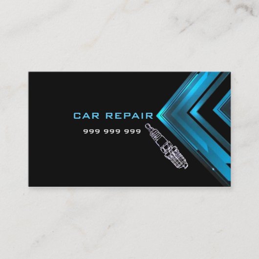 車のエレガント修理 名刺 (正面)