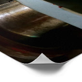 車のエンジンのピストンスポスター ポスター (角)