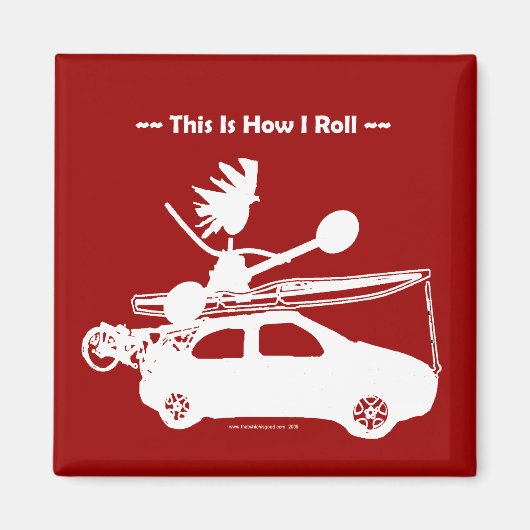 車のカヤック – 私は転が! マグネット (正面)