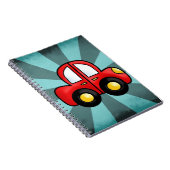 車のキャラクター ノートブック (右側)