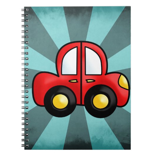 車のキャラクター ノートブック (正面)