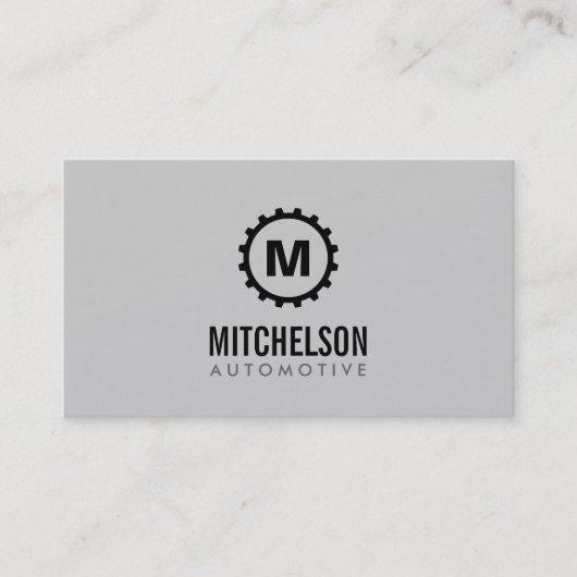 車のギアイニシャル自動修復、整備士 名刺 (正面)