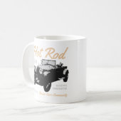 車のクラシックコミュニティタイポグラフィ コーヒーマグカップ (正面左)