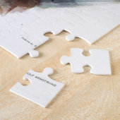 車のクラシックヴィンテージロマンチックな冬イラストレーション ジグソーパズル (側面)