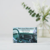 車のクラシック車復旧 名刺 (スタンド正面)
