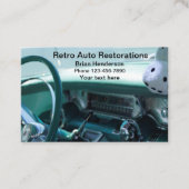 車のクラシック車復旧 名刺 (正面)