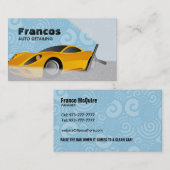 車のクリーニングの名刺 名刺 (正面/裏面)