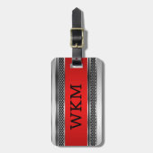 車のクロムタグ ラゲッジタグ (正面縦)