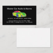 車のクールオーディオとアラーム 名刺 (正面/裏面)