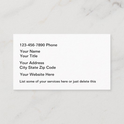 車のクール名刺 名刺 (裏面)