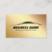 車のクール金ゴールド 名刺 (正面)