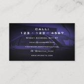 車のコントロールパネルスタイル 名刺 (裏面)