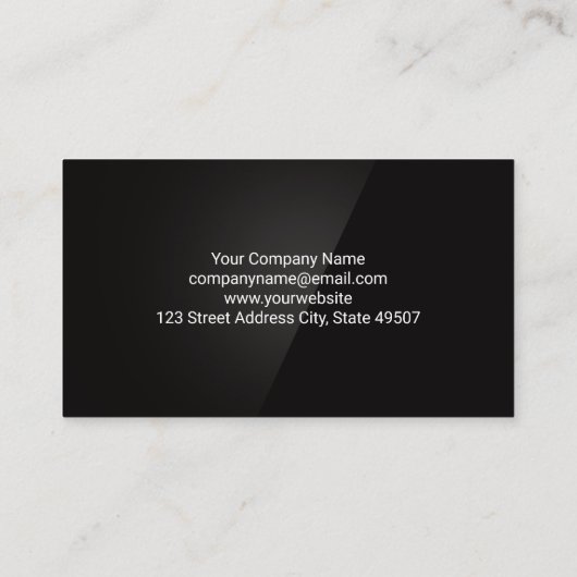 車のサービスのアイコン | 整備士 名刺 (裏面)