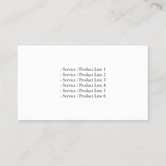 車のサービスアイコン黒の名刺 名刺 (裏面)