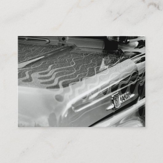 車のサービス業カード 名刺 (正面)