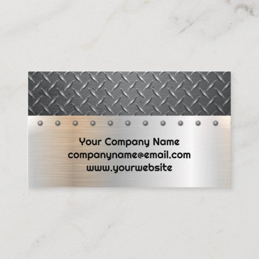 車のサービス |ダイヤモンドメッキ鋼 |走行距離計 名刺 (裏面)