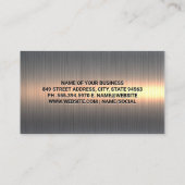 車のサービス | レンチとタイヤ | メタリック 名刺 (裏面)