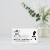 車のサービス | 自動サー絵を描ビス名刺 名刺 (スタンド正面)