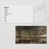 車のザクセンのプリンセスアメリアの到着、 名刺 (正面/裏面)