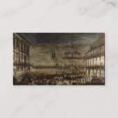 車のザクセンのプリンセスアメリアの到着、 名刺 (裏面)