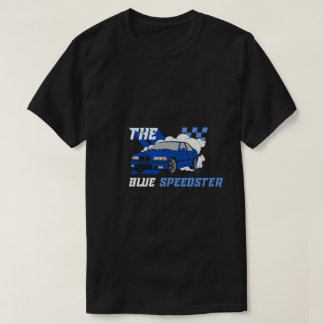 車のシャツ青いスピードスターTシャツ Tシャツ