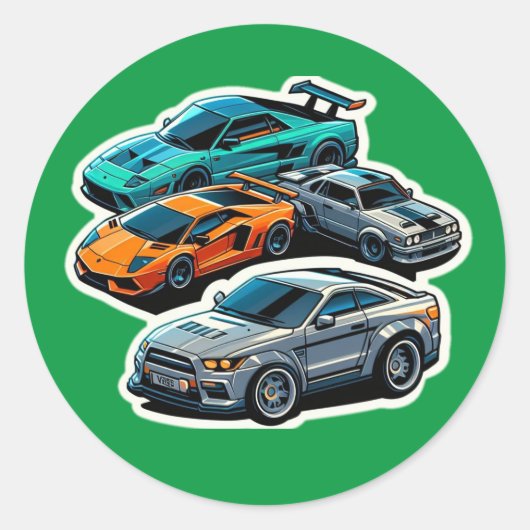 車のシール ラウンドシール (正面)