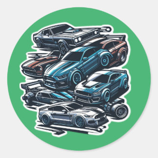 車のシール ラウンドシール