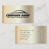 車のスタイルカーフェイクのロゴメタリックビジネスc 名刺 (正面/裏面)