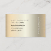 車のスタイルカーフェイクのロゴメタリックビジネスc 名刺 (裏面)