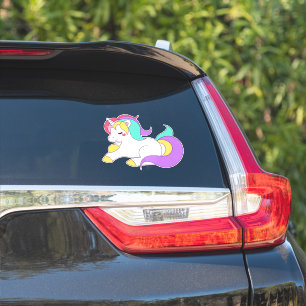 車のステッカーかわいいユニコーン シール