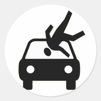 車のステッカーでヒット ラウンドシール