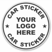 車のステッカーテンプレート。あなたの画像はこちら。 シール (正面)