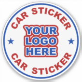 車のステッカーテンプレート。カスタマイズステッカー。 シール (正面)