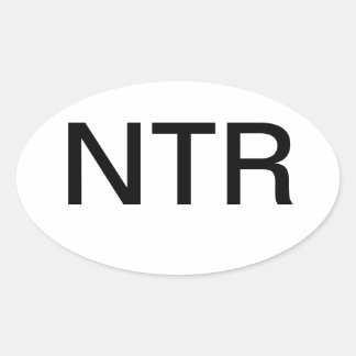 車のステッカー – レポートする何も 楕円形シール