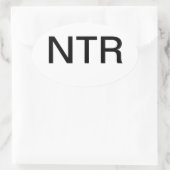 車のステッカー – レポートする何も 楕円形シール (バッグ)