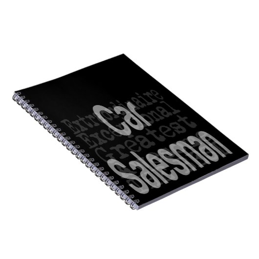 車のセールスマン並外れ ノートブック (右側)