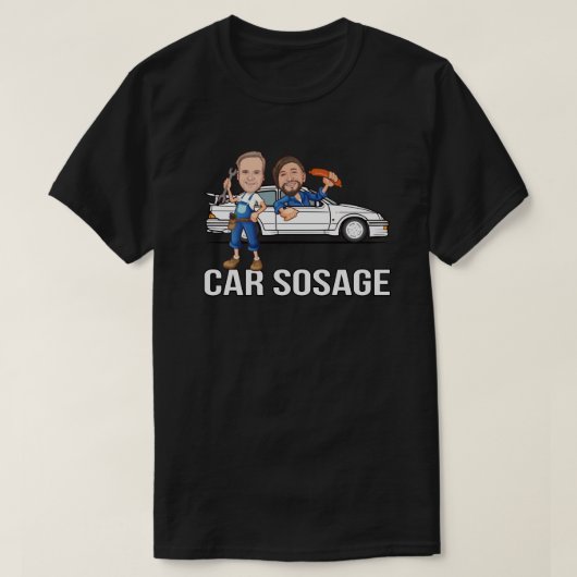 車のソージュカーsos年齢1e1fs tシャツ (デザイン正面)