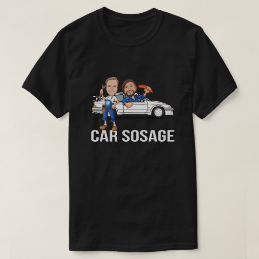 車のソージュカーsos年齢1e1fs tシャツ (デザイン正面)