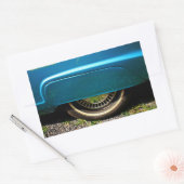 車のタイヤのシール 長方形シール (封筒)