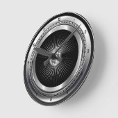 車のタイヤ金属製のホイールの壁時計 ラウンド壁時計 (傾斜)