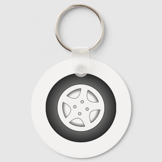 車のタイヤ キーホルダー (正面)