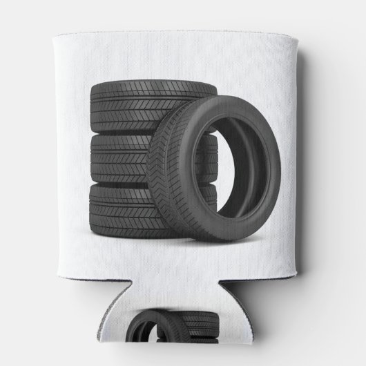 車のタイヤ 缶クーラー (裏面)